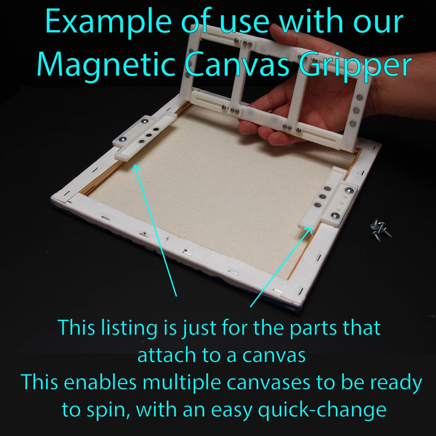 Additional Quick-Change Canvas Grippers for use with our spinners