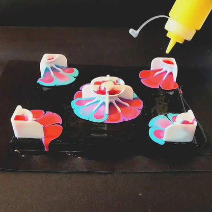 4 Piece Corner Flower Pour / Convert to 12 Petal Central Flower - Brand New for 2023!